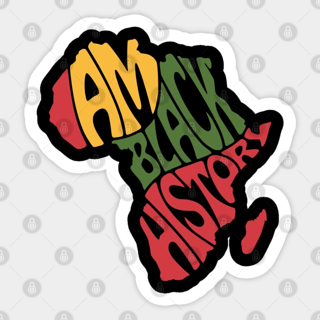 I Am Black History Sticker by UrbanLifeApparel